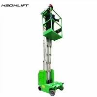What safety precautions should be taken when using a towable man lift?
