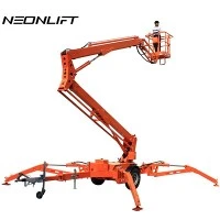 What are the limitations of using a boom lift in a confined space?
